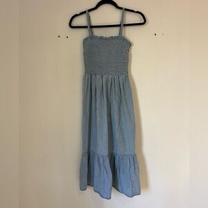 Sleeveless Blue Summer Dress